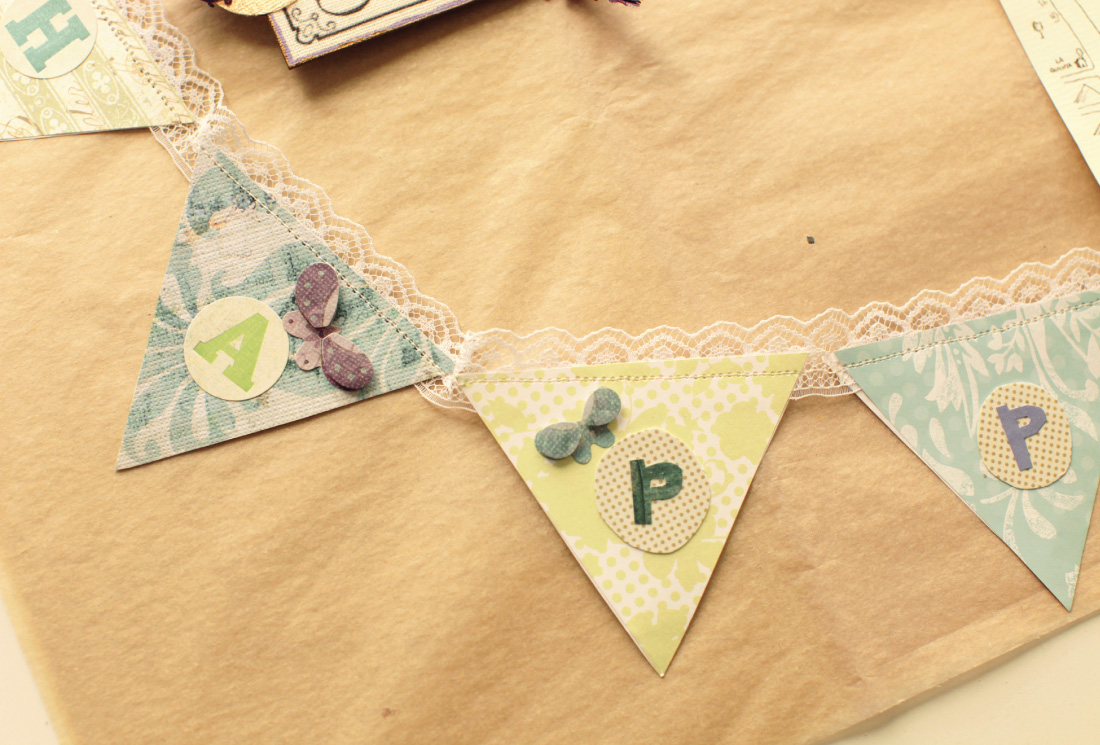 DIY bunting Happily ever after